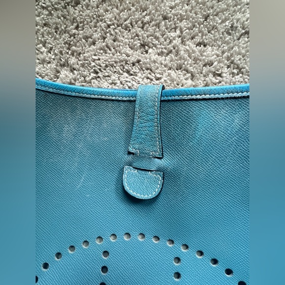 Hermes Evelyne Bag Blue Authentic - Picture 4 of 13